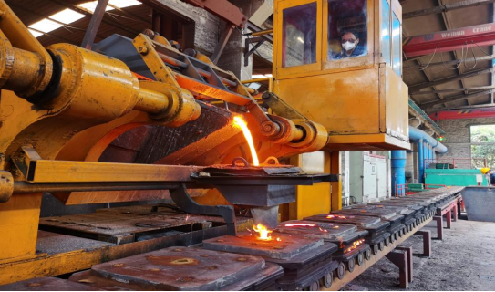 Mechanized Iron-Mold Sand-Coating Casting Line for Grinding Balls